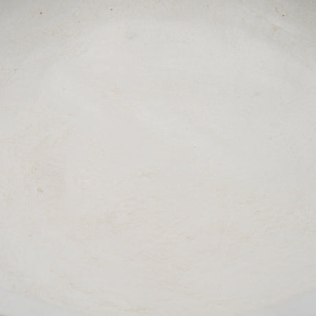 Punto Large White Paper Mache Dotted Centerpiece Bowl from Mercana - Luna Furniture