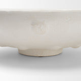 Punto Large White Paper Mache Dotted Centerpiece Bowl from Mercana - Luna Furniture