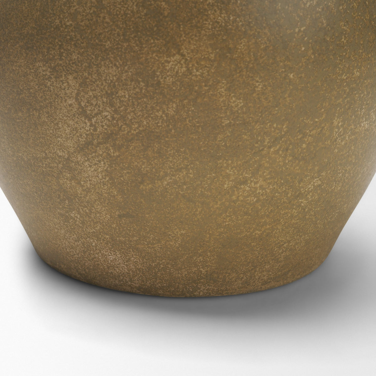 Melo Small Distressed Citron Yellow Ceramic Vase from Mercana - Luna Furniture
