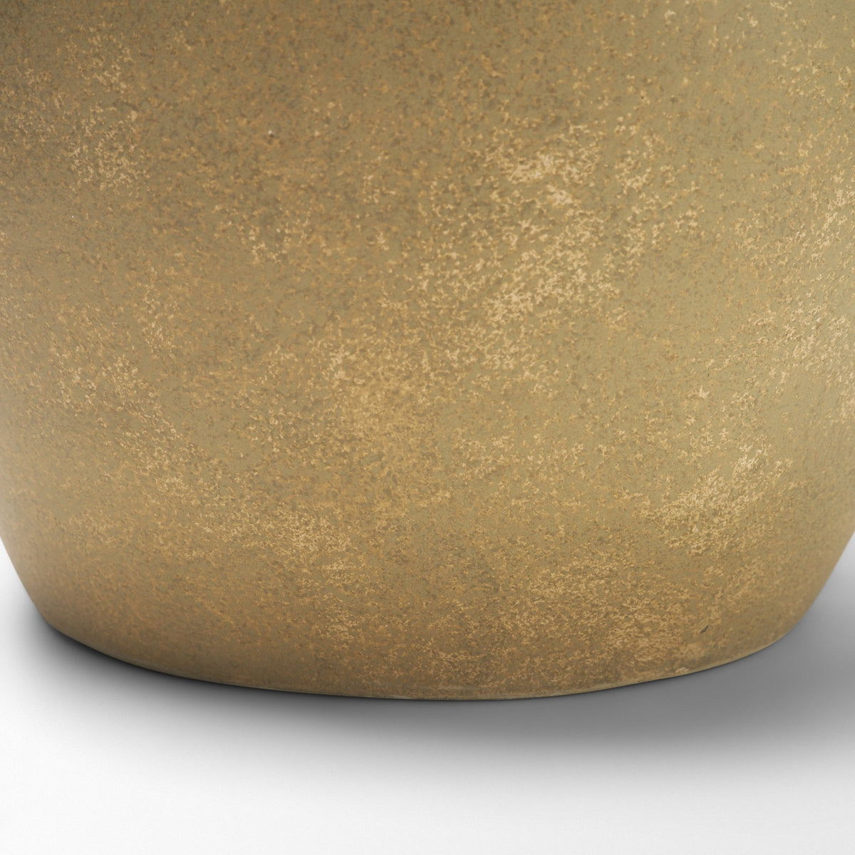 Melo Large Distressed Citron Yellow Ceramic Vase from Mercana - Luna Furniture