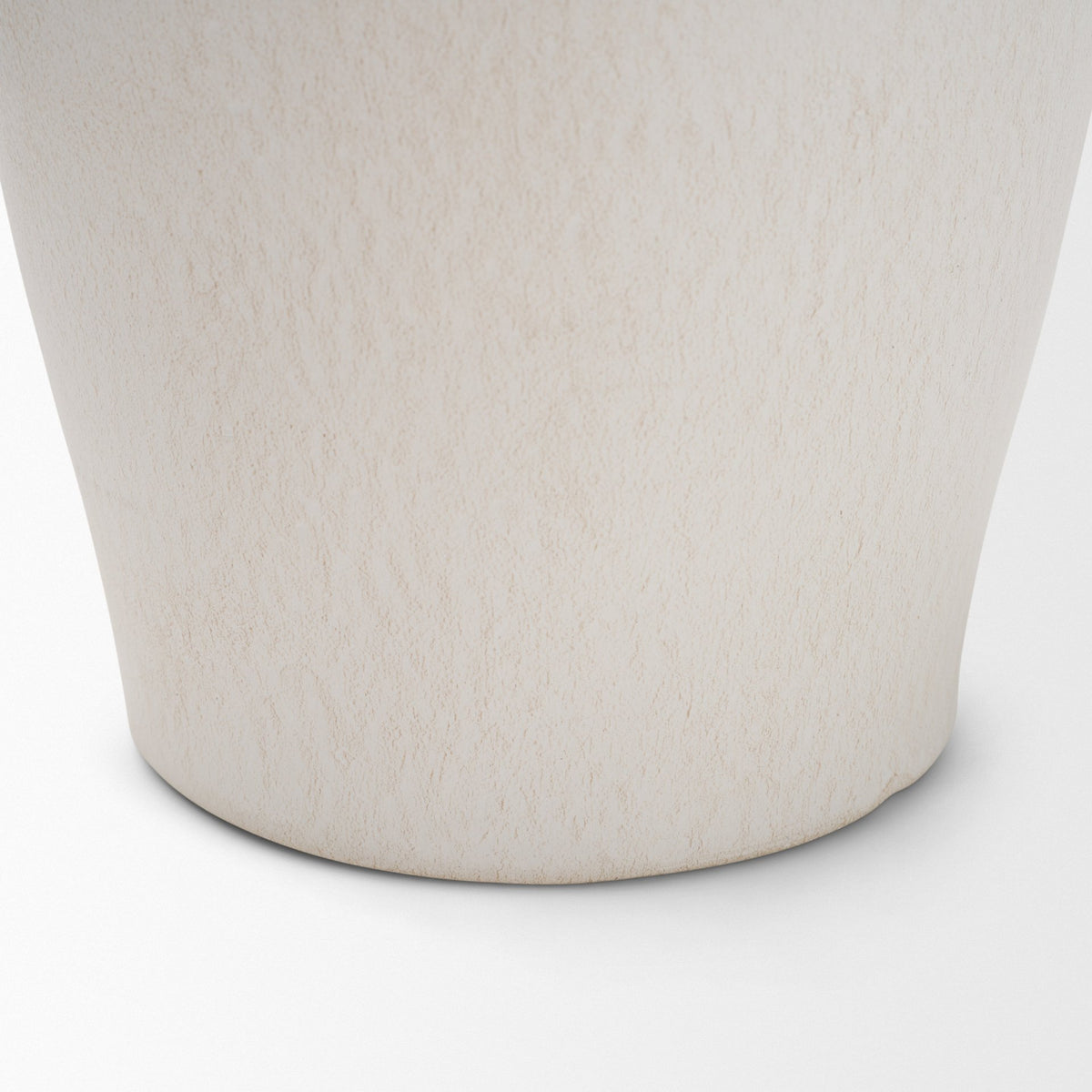 Trenza Small White Ceramic Vase w/ Twisted Handles from Mercana - Luna Furniture