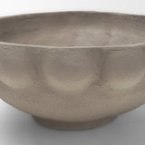 Konya Large Earthen Gray-Brown Dotted Paper Mache Centerpiece Bowl from Mercana - Luna Furniture