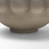 Konya Large Earthen Gray-Brown Dotted Paper Mache Centerpiece Bowl from Mercana - Luna Furniture