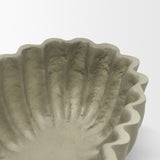 Camelia Fluted Sage Green Paper Mache Long Centerpiece Bowl from Mercana - Luna Furniture