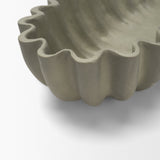 Camelia Large Fluted Sage Green Paper Mache Round Centerpiece Bowl from Mercana - Luna Furniture