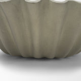 Camelia Small Fluted Sage Green Paper Mache Round Centerpiece Bowl from Mercana - Luna Furniture