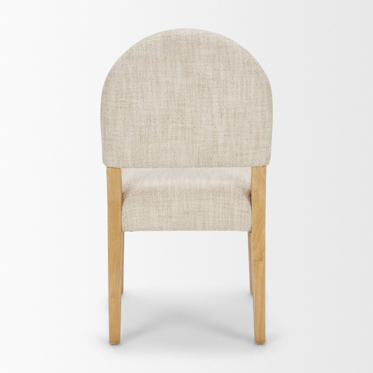 Martie Rounded Back Dining Side Chair | Oatmeal Fabric w/ Wood, Set of 2 from Mercana - Luna Furniture