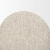 Martie Rounded Back Dining Side Chair | Oatmeal Fabric w/ Wood, Set of 2 from Mercana - Luna Furniture