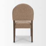 Martie Rounded Back Dining Side Chair | Fabric w/ Wood, Set of 2 from Mercana - Luna Furniture