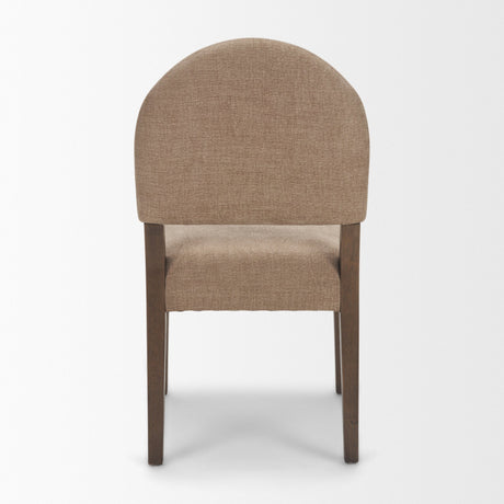 Martie Rounded Back Dining Side Chair | Fabric w/ Wood, Set of 2 from Mercana - Luna Furniture
