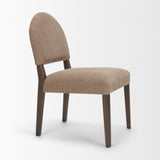 Martie Rounded Back Dining Side Chair | Fabric w/ Wood, Set of 2 from Mercana - Luna Furniture