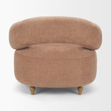 Margaux Sienna Fabric Open Back Barrel Accent Chair from Mercana - Luna Furniture