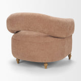 Margaux Sienna Fabric Open Back Barrel Accent Chair from Mercana - Luna Furniture