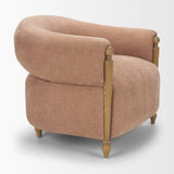 Margaux Sienna Fabric Open Back Barrel Accent Chair from Mercana - Luna Furniture