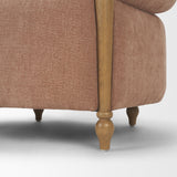 Margaux Sienna Fabric Open Back Barrel Accent Chair from Mercana - Luna Furniture