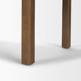 Freya Upholstered Bench | Oatmeal Fabric | Brown Wood Frame from Mercana - Luna Furniture