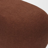 Siren Burgundy Fabric w/ Brown Ash Wood Oblong Bench from Mercana - Luna Furniture