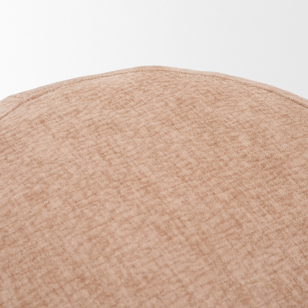 Siren Sienna Fabric w/ Brown Ash Wood Round Accent Stool from Mercana - Luna Furniture
