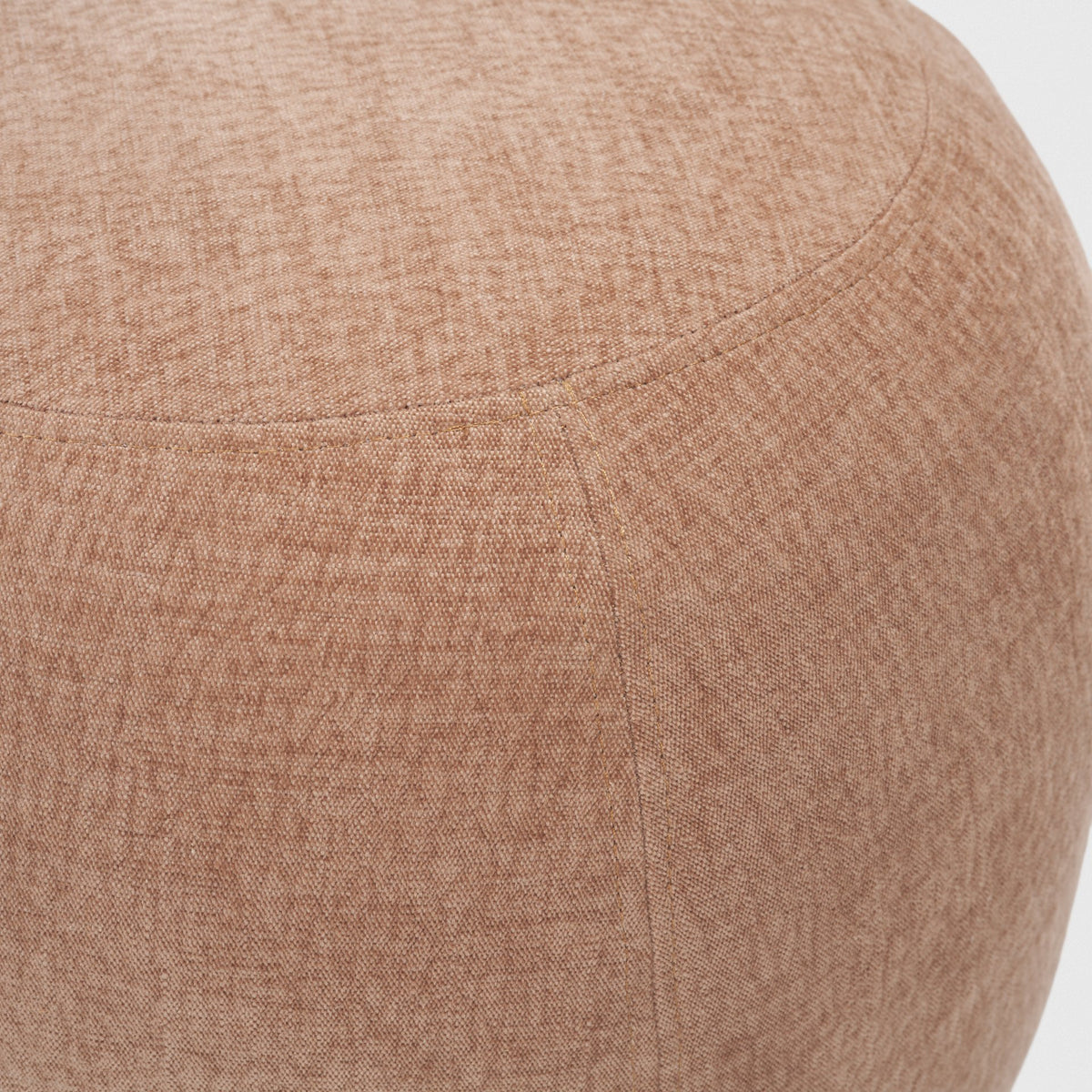 Siren Sienna Fabric w/ Brown Ash Wood Round Accent Stool from Mercana - Luna Furniture