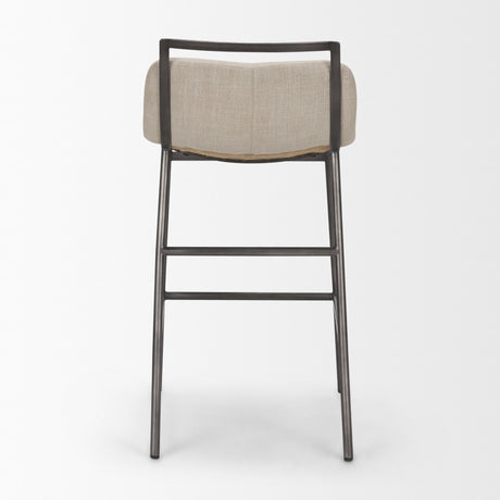 Kavalan Backless 33.5in Seat Counter Stool | Sand Fabric w/ Stool from Mercana - Luna Furniture