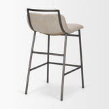 Kavalan Backless 33.5in Seat Counter Stool | Sand Fabric w/ Stool from Mercana - Luna Furniture