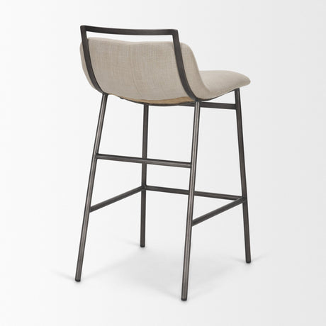 Kavalan Backless 33.5in Seat Counter Stool | Sand Fabric w/ Stool from Mercana - Luna Furniture