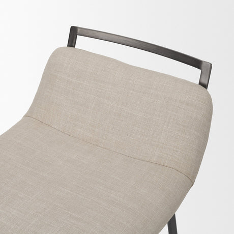 Kavalan Backless 33.5in Seat Counter Stool | Sand Fabric w/ Stool from Mercana - Luna Furniture