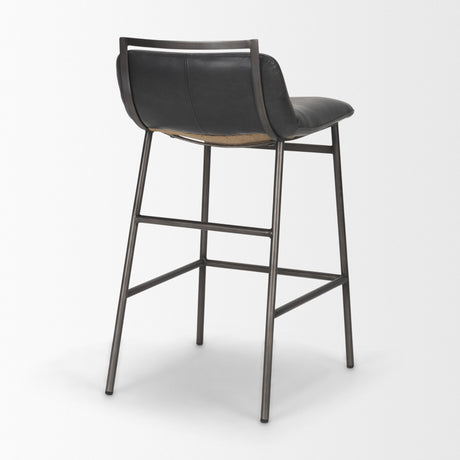 Kavalan Backless 33.5in Seat Counter Stool | Chocolate Leather from Mercana - Luna Furniture