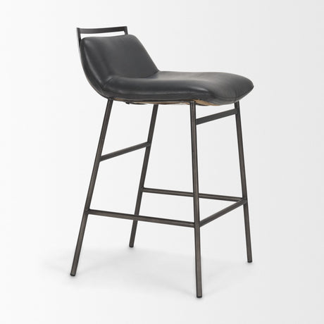 Kavalan Backless 33.5in Seat Counter Stool | Chocolate Leather from Mercana - Luna Furniture