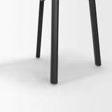 Cole Open Back Dining Side Chair | Natural Linen w/ Dark Wood, Set of 2