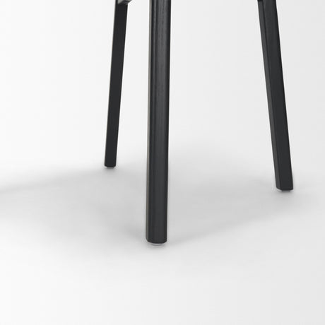 Cole Open Back Dining Side Chair | Natural Linen w/ Dark Wood, Set of 2 from Mercana - Luna Furniture