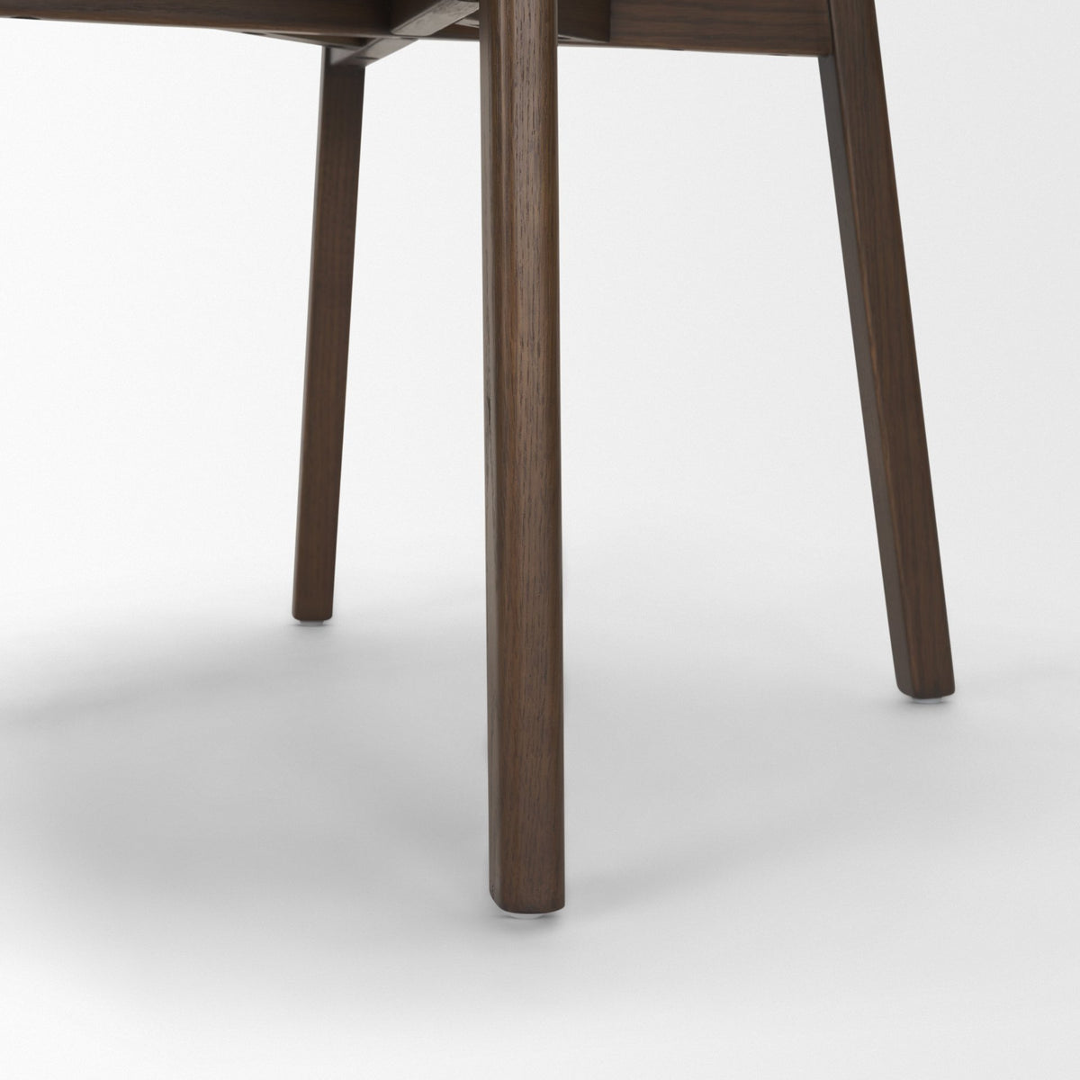 Cole Open Back Dining Side Chair | Stonewashed Latte Fabric w/ Wood, Set of 2