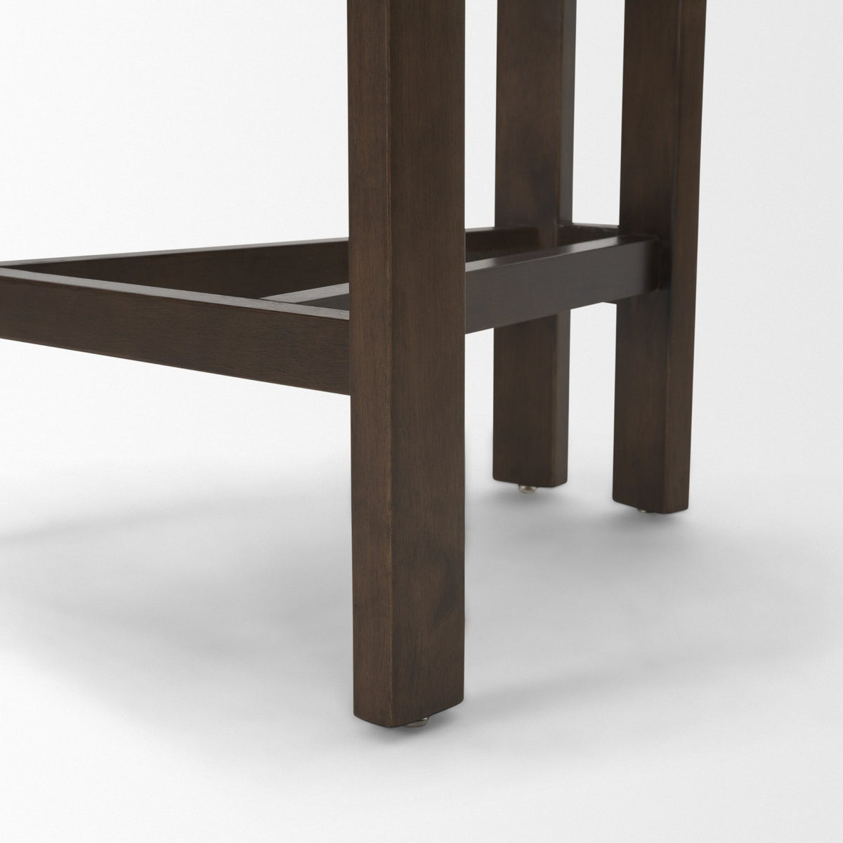 Soho Open Back 35.3in Seat Counter Stool | Cream Fabric w/ Brown Wood from Mercana - Luna Furniture