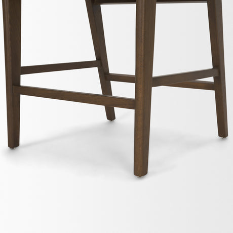 Reid Backless 38in Seat Counter Stool | Brown Wood w/ Cane Back from Mercana - Luna Furniture