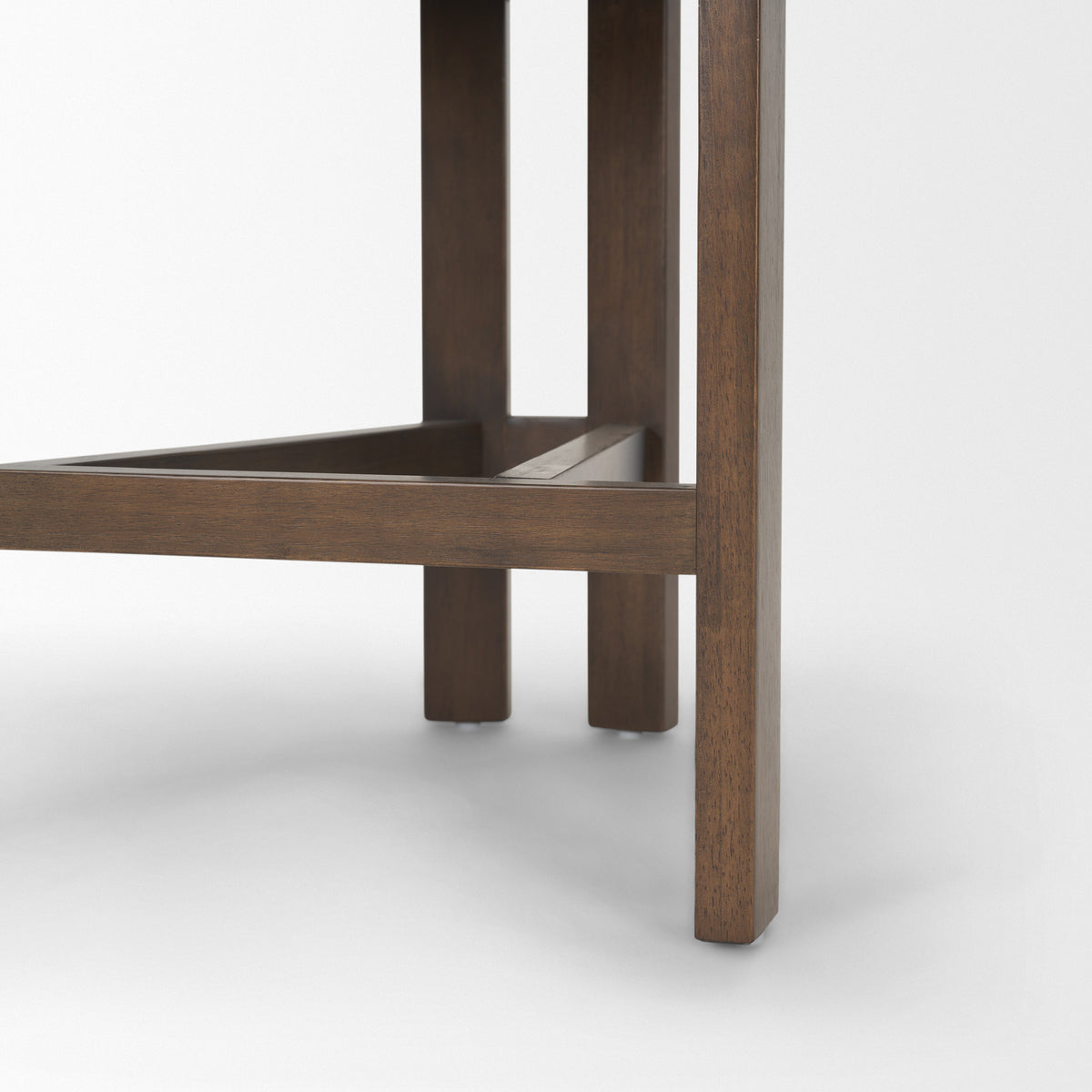 Soho Open Back 35.3in Seat Counter Stool | Olive Fabric w/ Brown Wood from Mercana - Luna Furniture