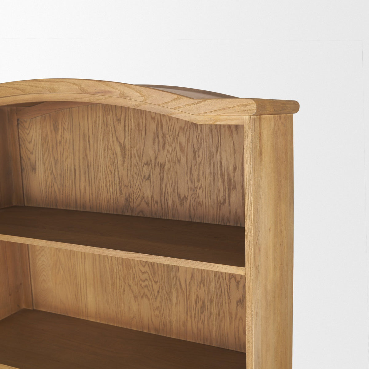 Carrington 85" Sideboard & Hutch | Brown Oak Wood w/ Brass Hardware from Mercana - Luna Furniture
