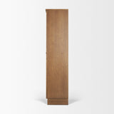 Winsford Two-Tone Oak Display Cabinet w/ Glass Doors from Mercana - Luna Furniture