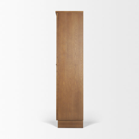 Winsford Two-Tone Oak Display Cabinet w/ Glass Doors from Mercana - Luna Furniture