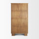 Winsford Two-Tone Oak Display Cabinet w/ Glass Doors from Mercana - Luna Furniture