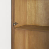 Winsford Two-Tone Oak Display Cabinet w/ Glass Doors from Mercana - Luna Furniture