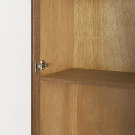 Winsford Two-Tone Oak Display Cabinet w/ Glass Doors from Mercana - Luna Furniture