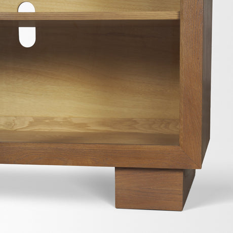 Winsford 82" Two-Tone Oak Sideboard w/ Glass Doors from Mercana - Luna Furniture