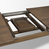 Angeline 96"L x 48"W Extendable Dining Table | Dark Brown Wood | Seats 8-10 from Mercana - Luna Furniture