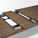 Angeline 96"L x 48"W Extendable Dining Table | Dark Brown Wood | Seats 8-10 from Mercana - Luna Furniture