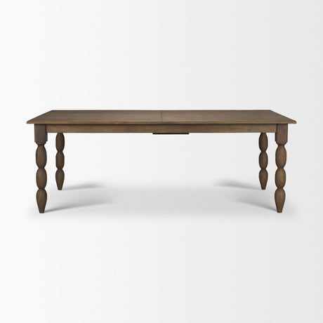 Angeline 96"L x 48"W Extendable Dining Table | Dark Brown Wood | Seats 8-10 from Mercana - Luna Furniture