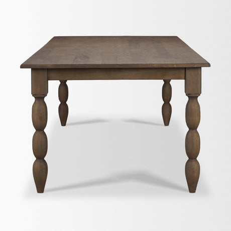 Angeline 96"L x 48"W Extendable Dining Table | Dark Brown Wood | Seats 8-10 from Mercana - Luna Furniture