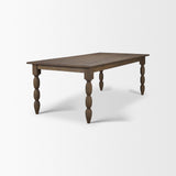 Angeline 96"L x 48"W Extendable Dining Table | Dark Brown Wood | Seats 8-10 from Mercana - Luna Furniture