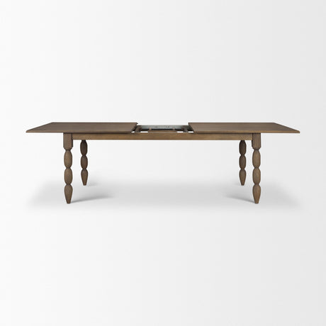 Angeline 96"L x 48"W Extendable Dining Table | Dark Brown Wood | Seats 8-10 from Mercana - Luna Furniture