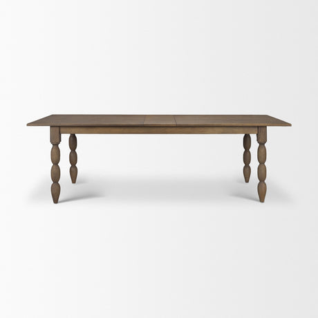 Angeline 96"L x 48"W Extendable Dining Table | Dark Brown Wood | Seats 8-10 from Mercana - Luna Furniture