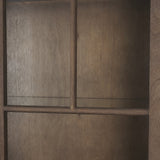 Cromwell Spiral Turned Display Cabinet | Mid-Brown Wood from Mercana - Luna Furniture